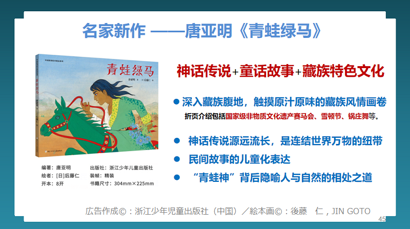 浙江少年児童出版社 インターネット推薦書発表会（2021,5,20）より ─ 絵本『青蛙緑馬』